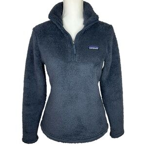 Patagonia Women's Los‎ Gatos 1/4 Zip Fleece Pullover XS Smolder Blue Grey Jacket